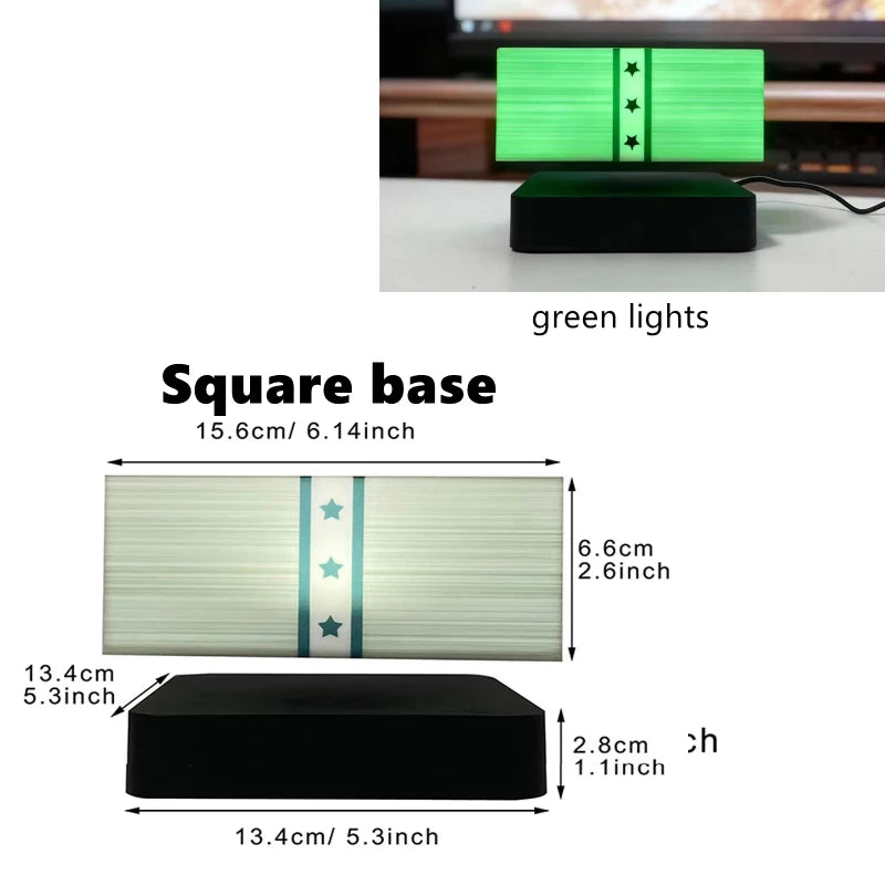 Magnetic Levitation Dollar Lamp 360° Rotating LED Night Light Retro Money Atmosphere Lamp Touch Control Desktop Ornament Gift